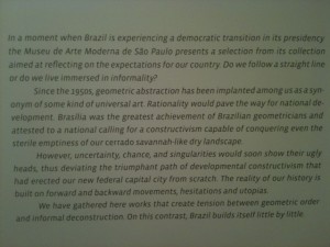Brazil museum of modern art notice